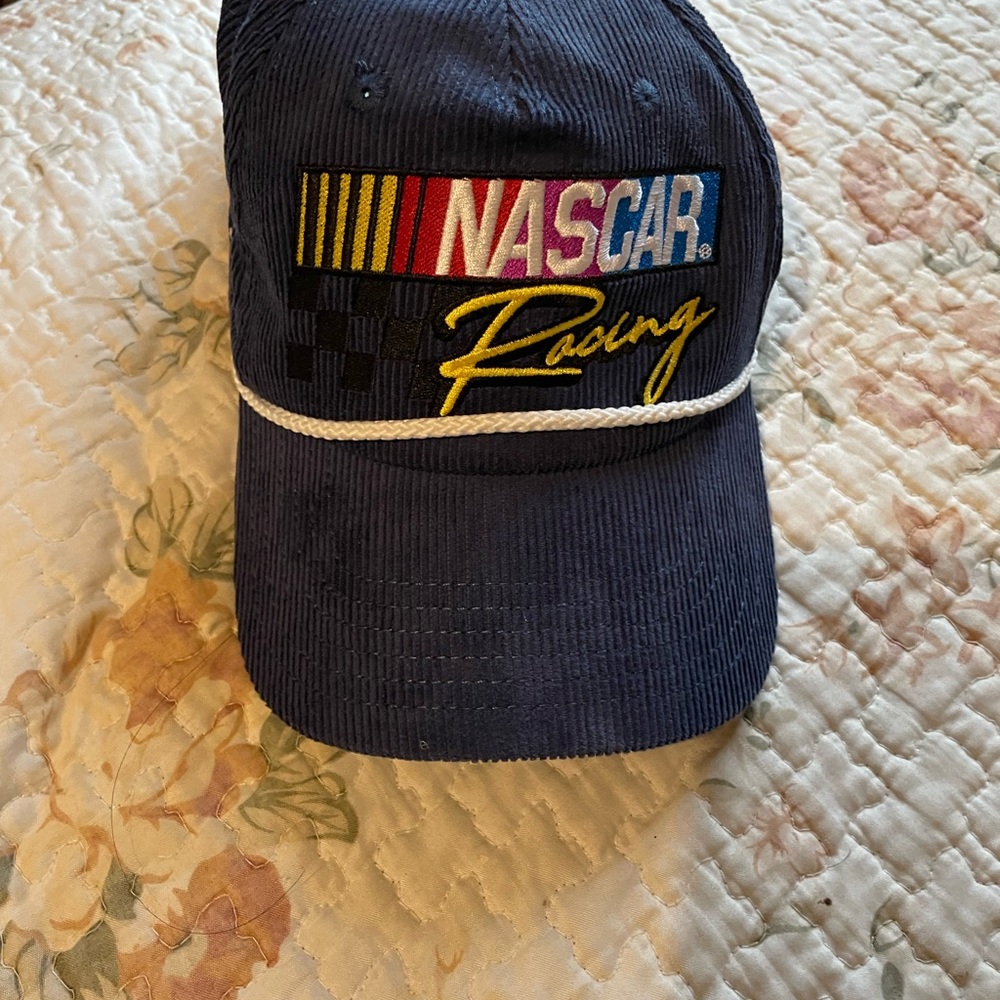 NASCAR Navy Corduroy Cap